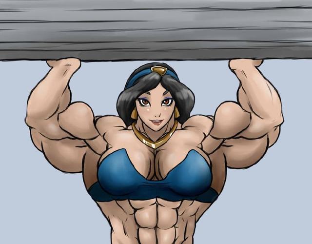 当迪士尼公主变成金刚芭比，白雪公主萝莉脸，花木兰肌肉身体逆天