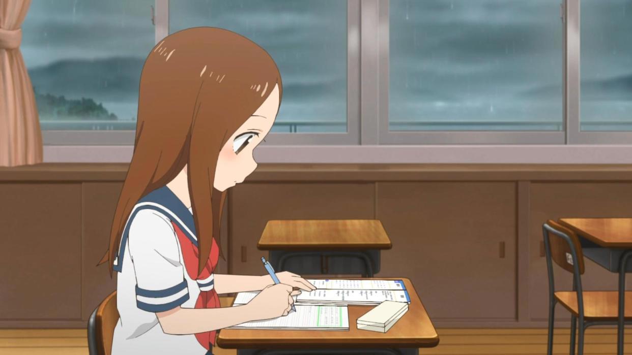 雨天一起打一把伞，让人感受到纯真美好的恋情