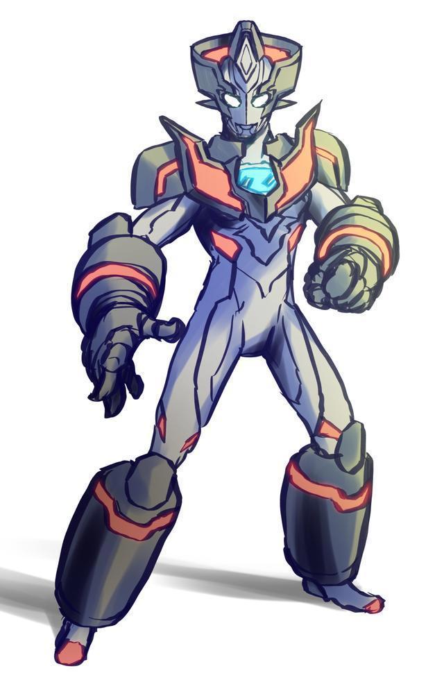 业界同人画师手绘泽塔奥特曼强化形态致敬元素过多毫无违和感