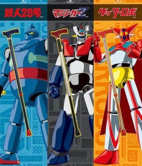 日本推出经典动画主题拐杖，动画周边行业向老年人开拓市场！