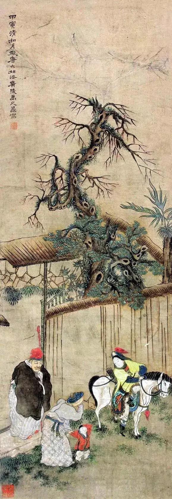 康熙年间的一幅古画，揭开花木兰真实面貌，专家：刘亦菲长得不像