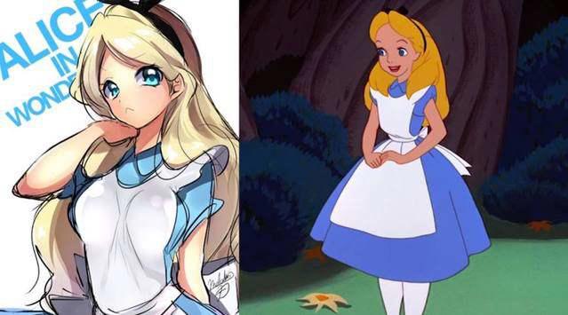 当迪士尼公主变成了日本画风，蒂安娜萌萌哒，花木兰太漂亮！