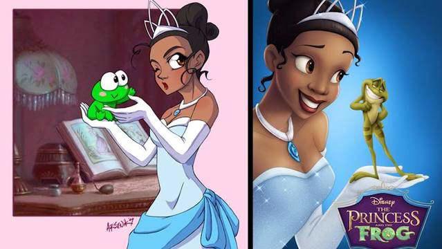 当迪士尼公主变成了日本画风，蒂安娜萌萌哒，花木兰太漂亮！