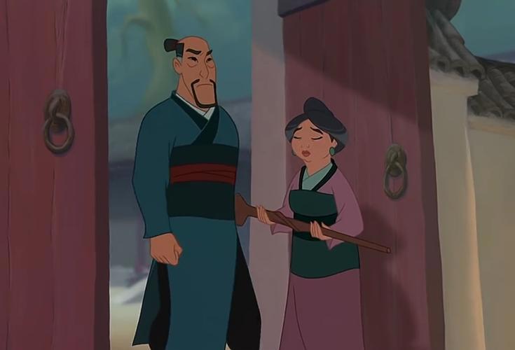 98年的经典动漫也不输给现在的风采，《花木兰》替父从军