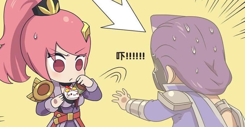 王者漫画：兰陵王偷卷轴，玄策神助攻，花木兰误以为自己有超能力