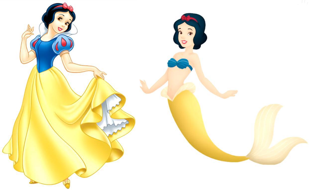 迪士尼公主×美人鱼：花木兰骑海豚，冰雪女王“变”美人鱼女王！