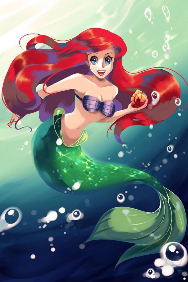 如果迪士尼公主以东方动漫风格出现，看到花木兰时我触电了！