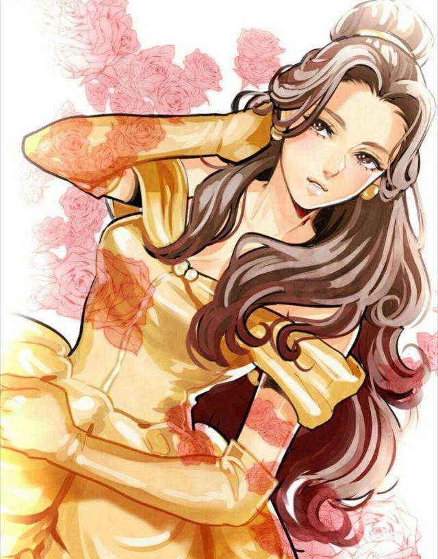 如果迪士尼公主以东方动漫风格出现，看到花木兰时我触电了！