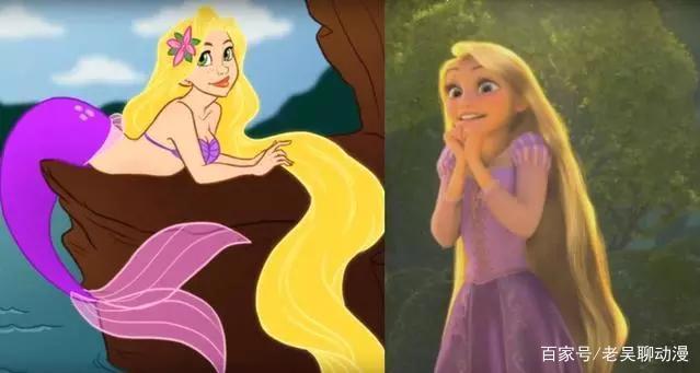 迪士尼公主化身美人鱼，艾莎公主高贵美丽，花木兰“画风突变”