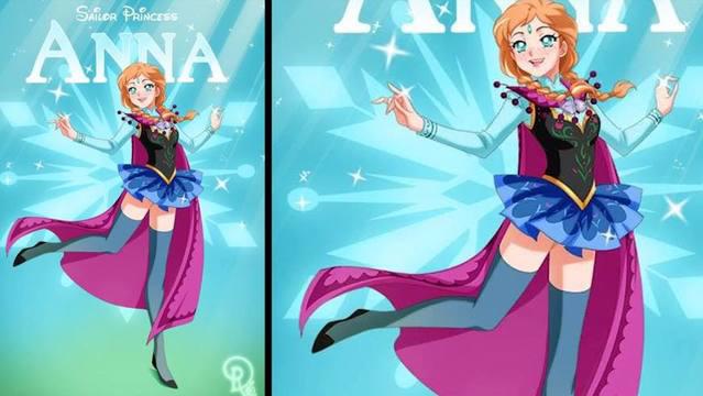 当迪士尼公主变成了日本画风，爱丽丝萌萌哒，花木兰更性感了！