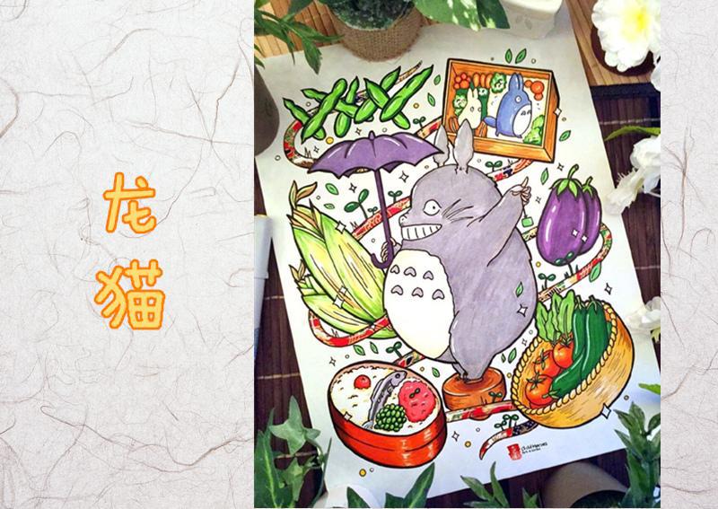 动漫里的小妖怪大集合！被美食环绕真兴奋，无脸男与龙猫笑开了花