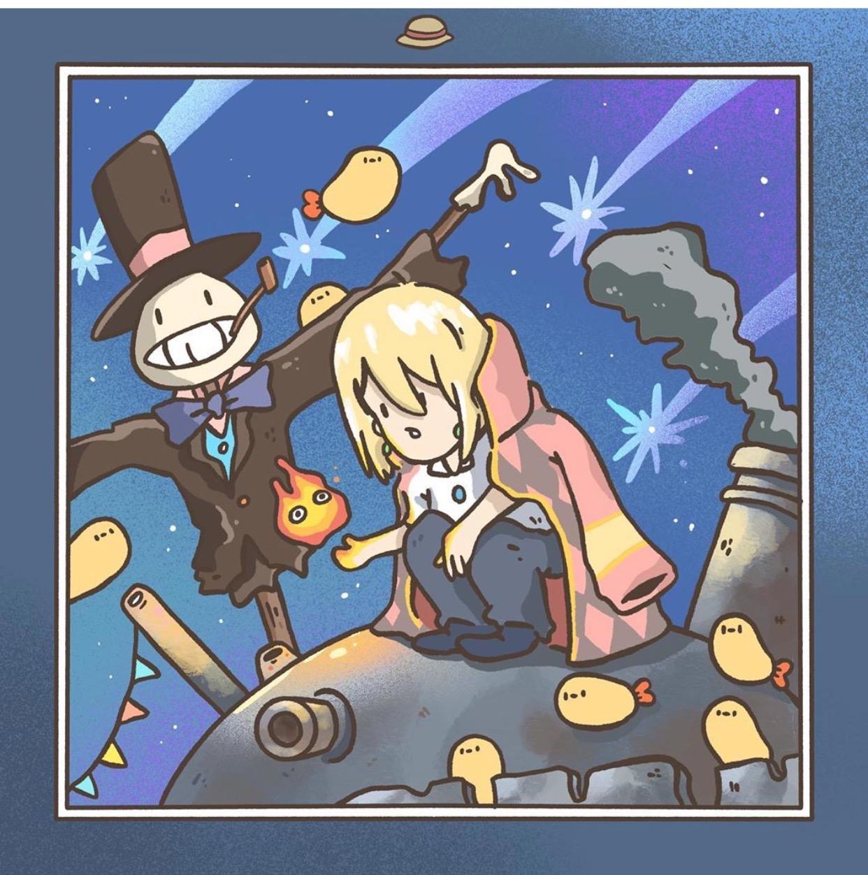 《宫崎骏动画》系列同人画，台湾画师的大作，你没见过的Q萌画风