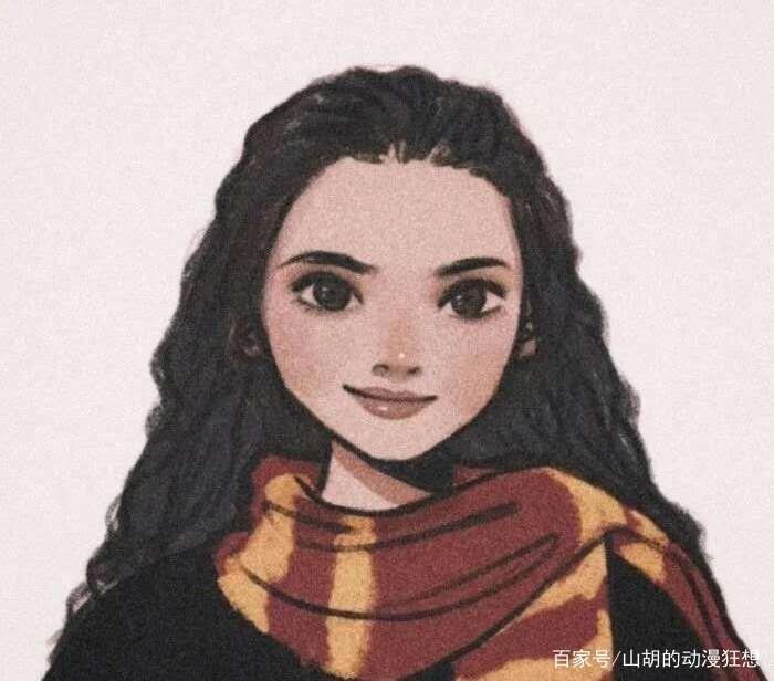 动漫壁纸：迪士尼公主在霍格沃兹的入学照，个人认为贝尔最美