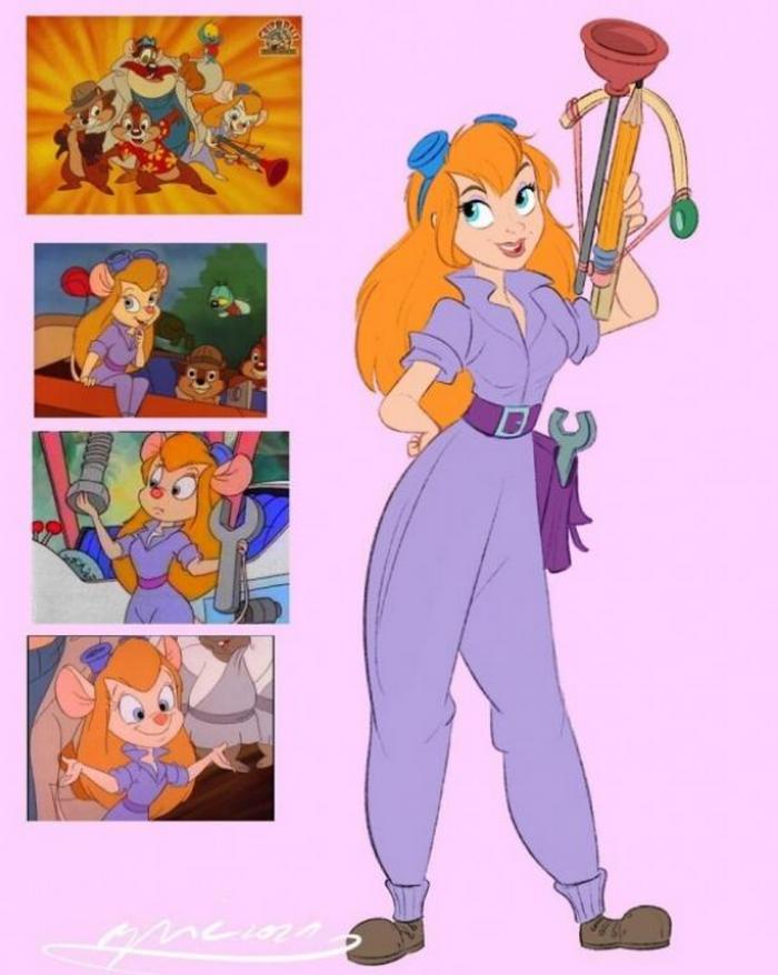 迪士尼动物拟人化，小老鼠腿长“180”，费琳拥有三种肤色