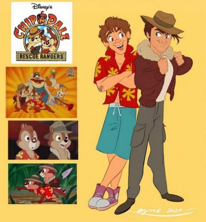 迪士尼动物拟人化，小老鼠腿长“180”，费琳拥有三种肤色