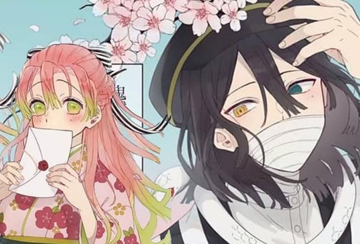 当九柱和三小强穿上和服时，善逸的画风真是爱了，蛇柱与恋柱很搭