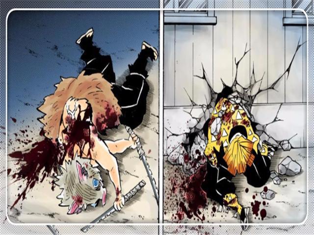 鬼灭之刃：三小强绝招不敌无惨，善逸差点断腿，伊之助断刀