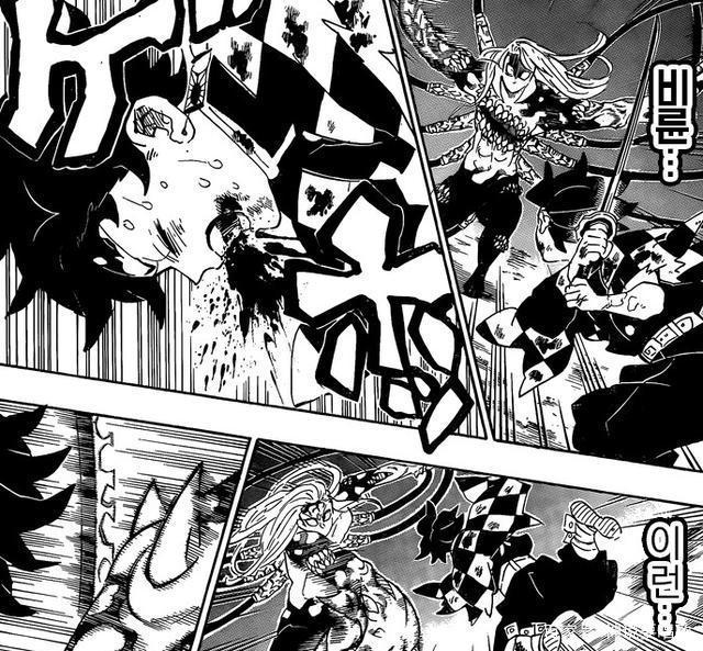 鬼灭之刃198话解读：三小强用尽绝招围殴无惨屑老板变异挣扎