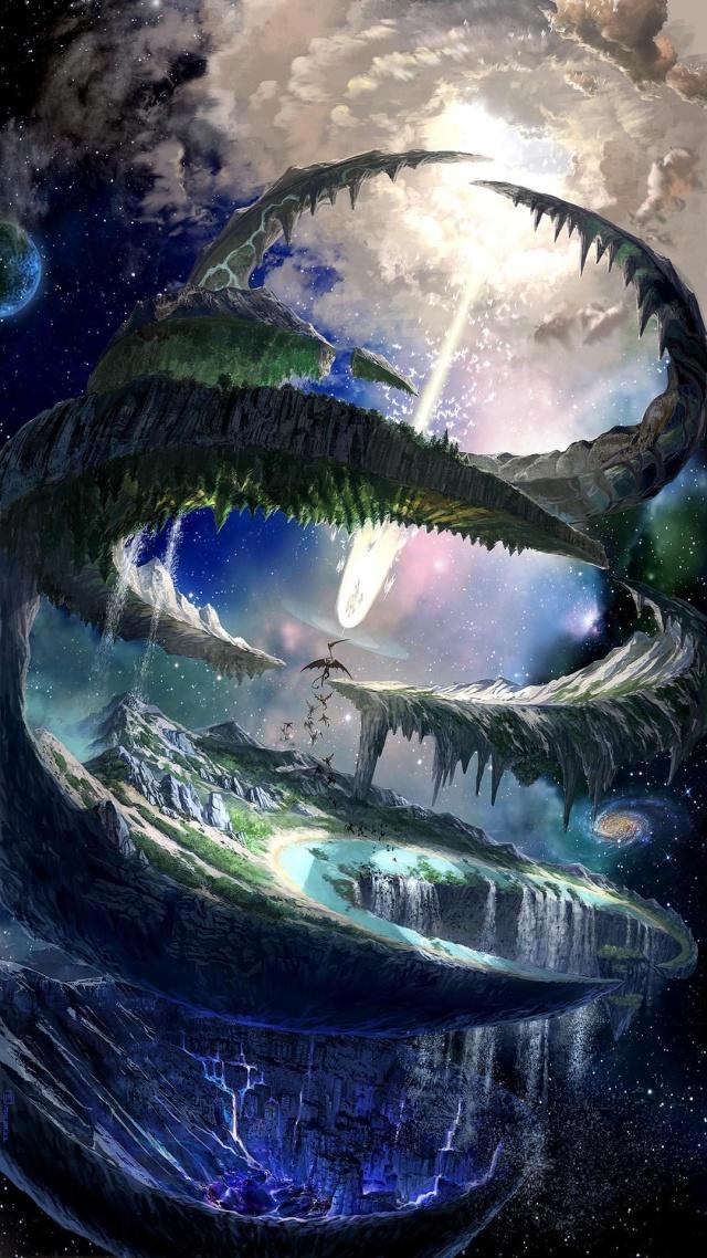 治愈系二次元动漫壁纸：仙女小姐姐、仙境美图，喜欢抱走吧