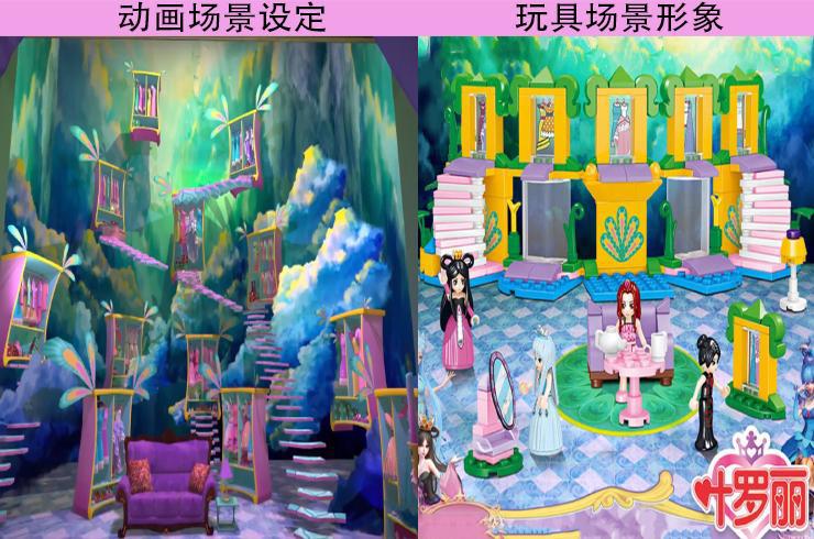 叶罗丽：动画和玩具场景对比，仙境村还原度高，茉莉花园令人羡慕