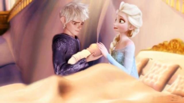 迪士尼公主：冰雪女王艾莎的“爱情故事”，还和杰克有了孩子？