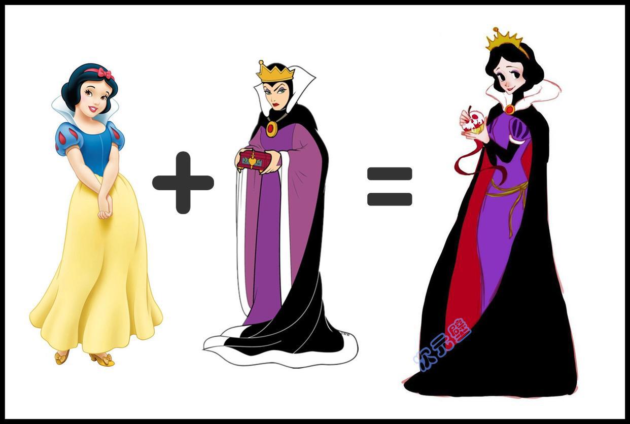 公主“偷穿”反派衣服：冰雪女王变“贵妇”，白雪公主变优雅女王