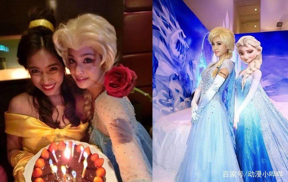 五位女明星COS的冰雪女王，BABY美目盼兮，迪丽热巴气场十足！