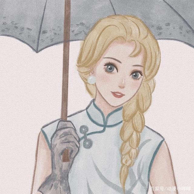 冰雪女王穿上旗袍后有多美？国人画师告诉你：风姿绰约，尽显妖娆
