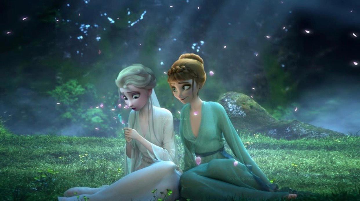 “中国风”的冰雪女王艾莎，白发 古装很般配，仙气与霸气并存