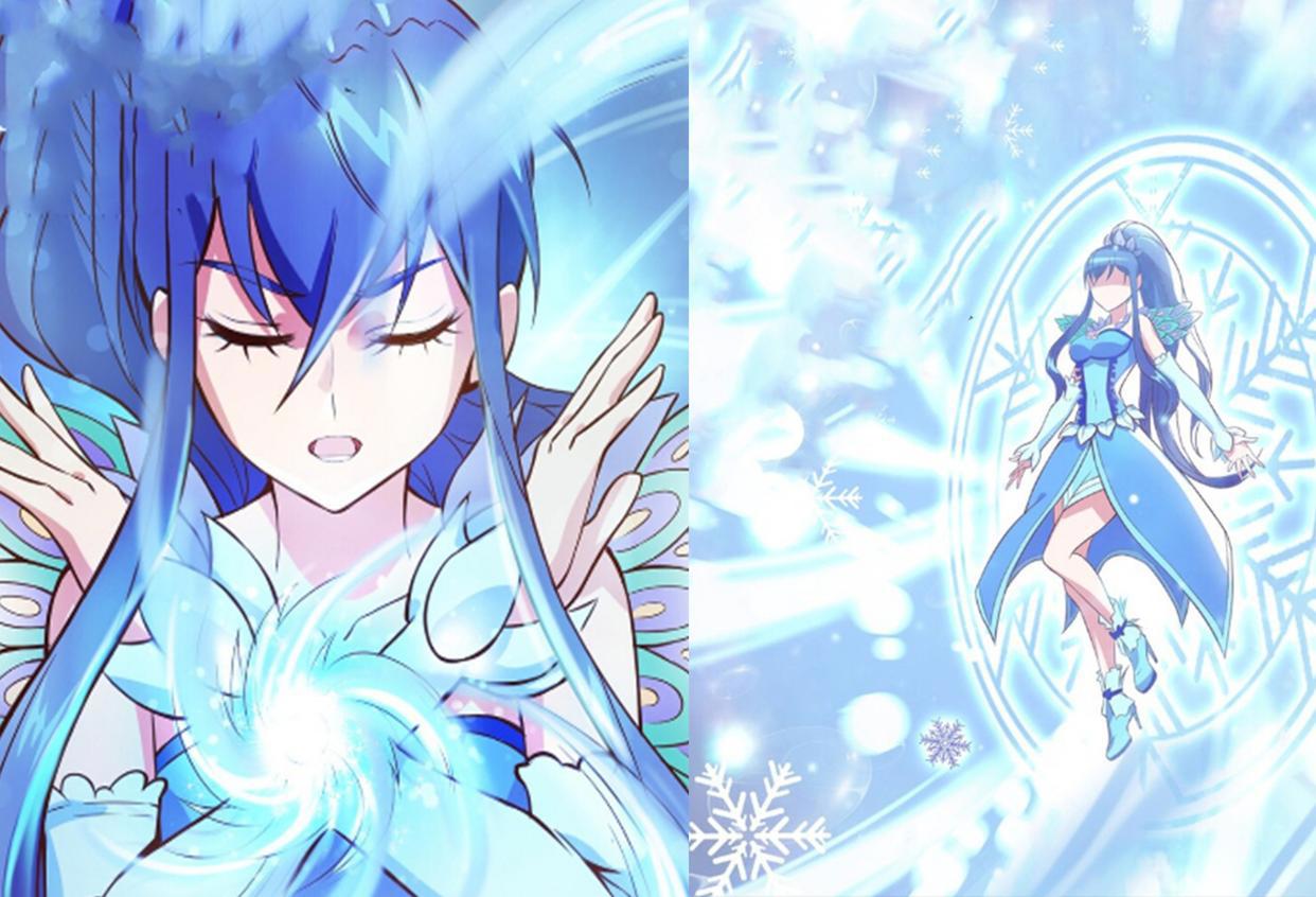 叶罗丽：思思拥有冰雪魔法，如冰公主附身，漫画版思思美丽重生
