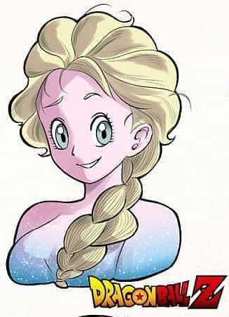 假如日漫大神画冰雪女王艾莎，海贼版像大妈女儿，龙珠神似布玛