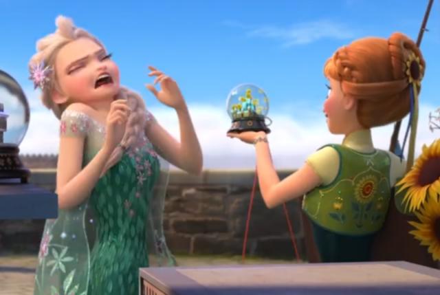 迪士尼公主也有烦恼，木兰的头发怕静电，艾莎感冒了最难受