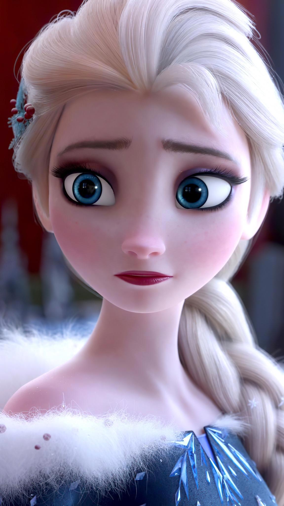 美美美！冰雪奇缘2番外：生日惊喜艾莎女王高清特写壁纸！