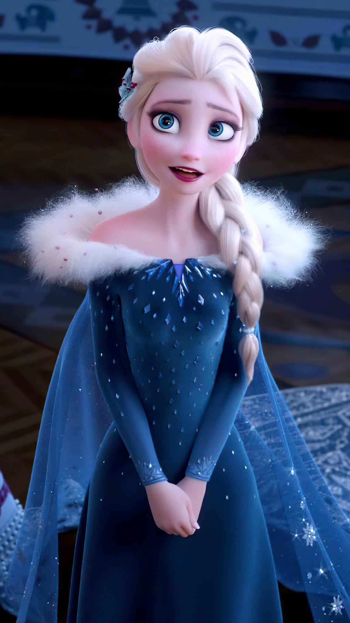 美美美！冰雪奇缘2番外：生日惊喜艾莎女王高清特写壁纸！