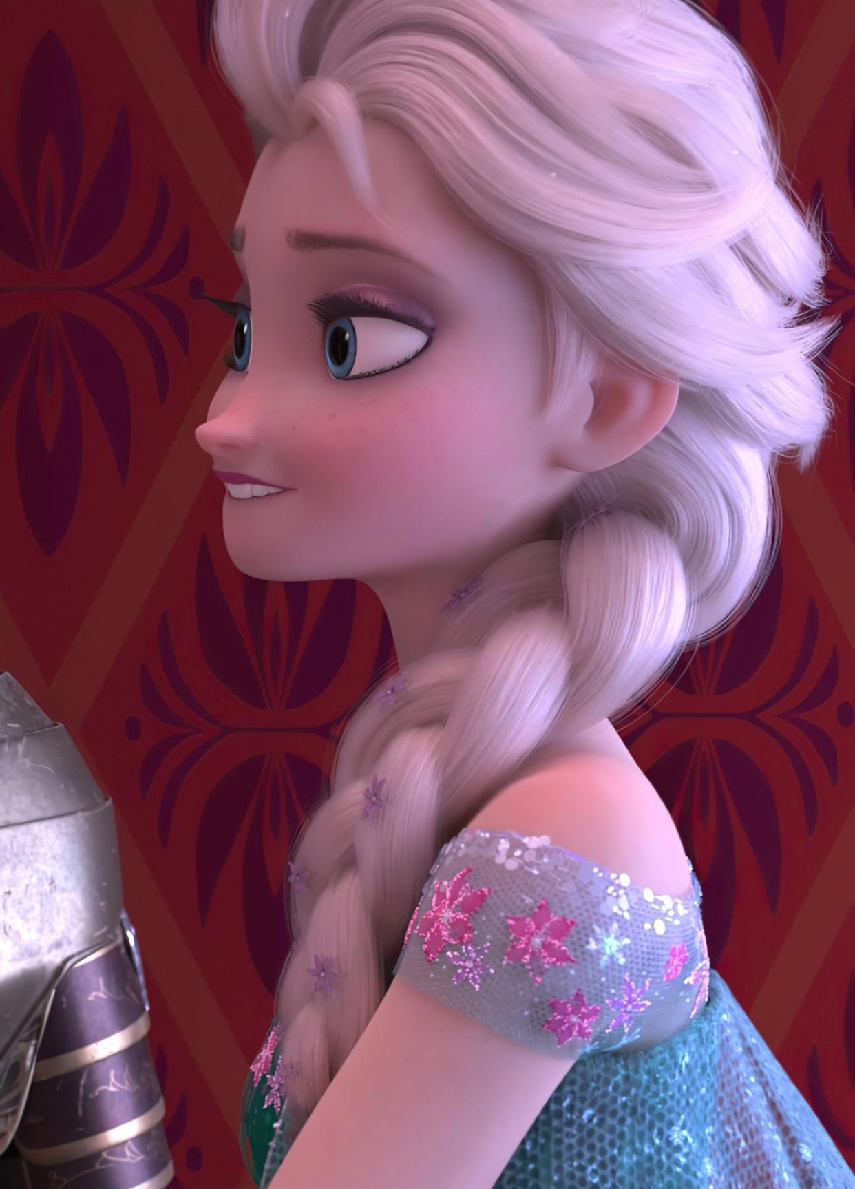 美美美！冰雪奇缘2番外：生日惊喜艾莎女王高清特写壁纸！