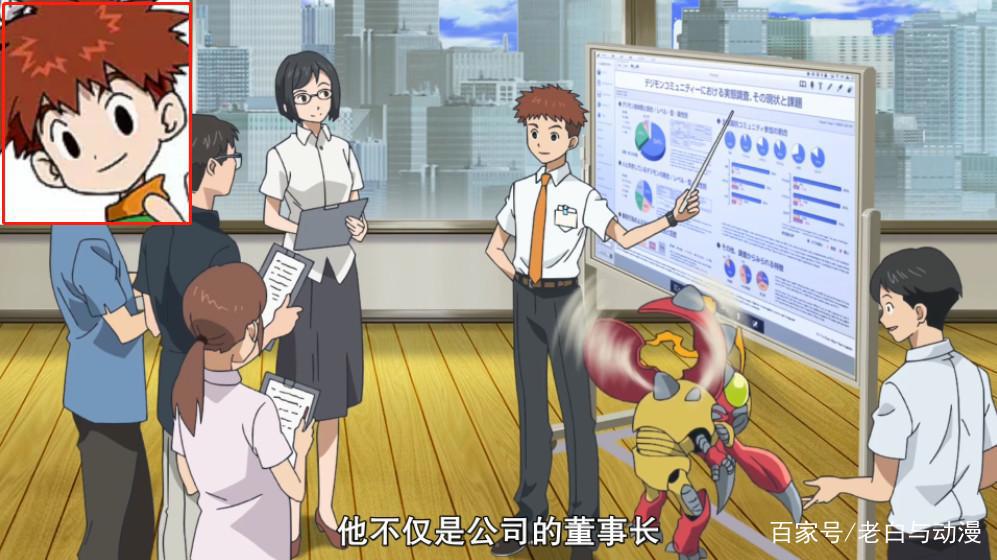 数码宝贝：11年后八个孩子状况如何？光子郎成了大老板