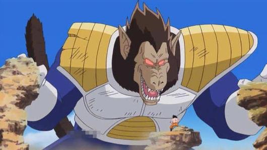 龙珠，贝吉塔与孙悟空初次交战，如果不变成巨猿，他会输吗？