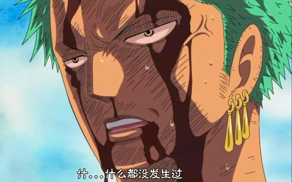 如何评价索隆承受路飞体内的疲惫与疼痛？