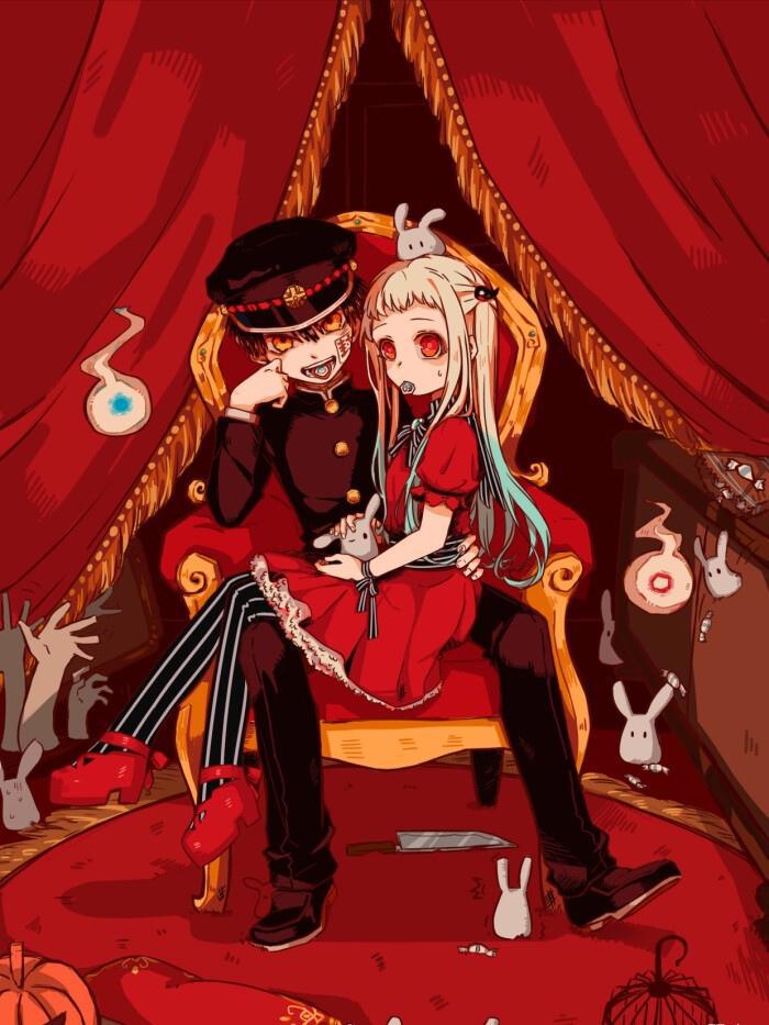 地缚少年花子君高清动漫壁纸！八寻宁宁和花子