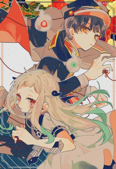 地缚少年花子君高清动漫壁纸！八寻宁宁和花子