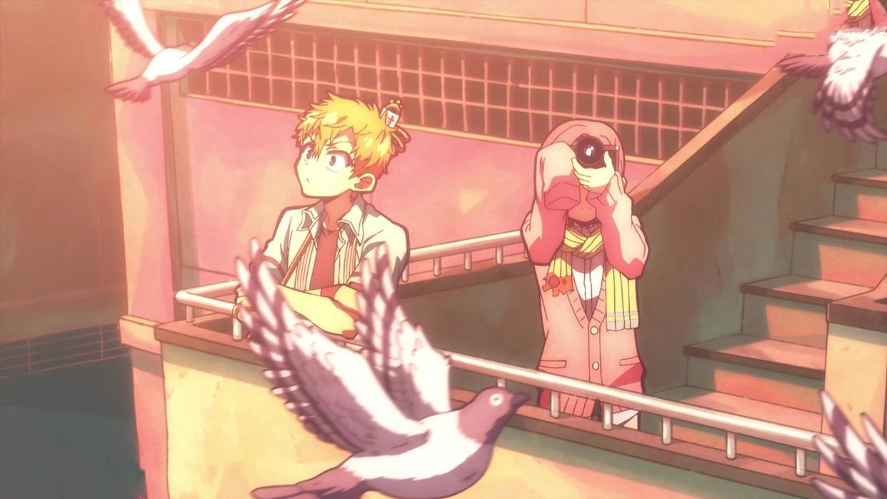 花子君：可爱的三叶出场了，你喜欢这个粉头发的少年吗？