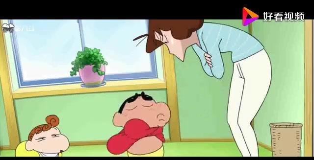 蜡笔小新，小新爸爸变成机器人，从此生活丰富多彩