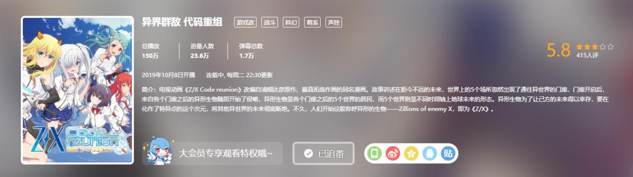 B站评分5.8，剧情太迷，小仓唯和萌妹子也救不了这部动画