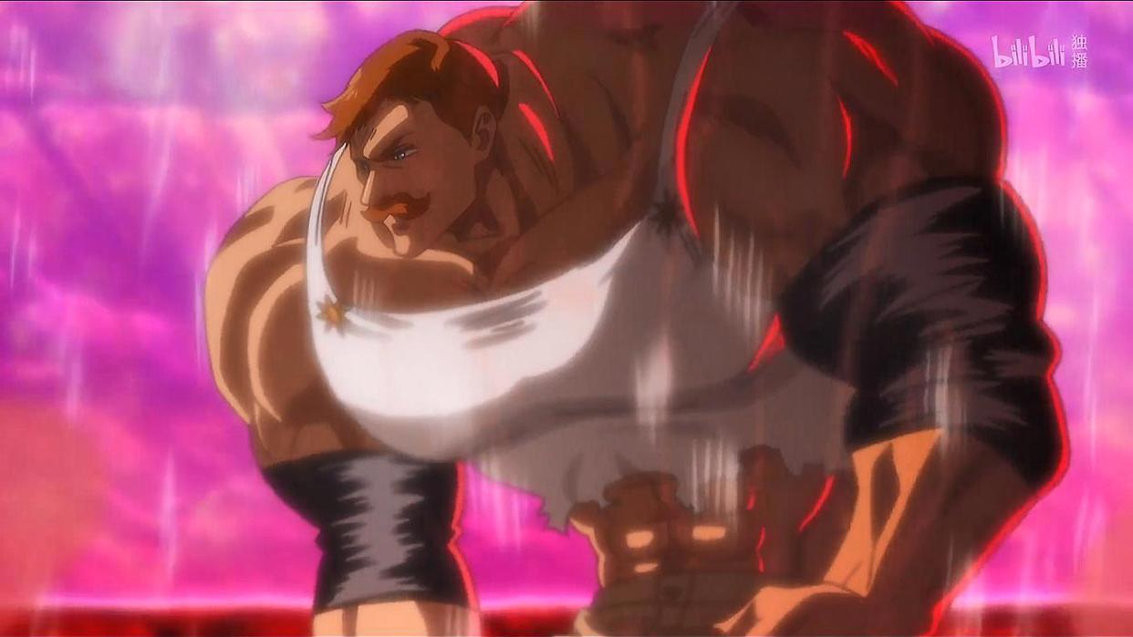 七大罪：战斗力14万和11万对决，圣剑艾斯卡诺秒杀歼灭模式团长