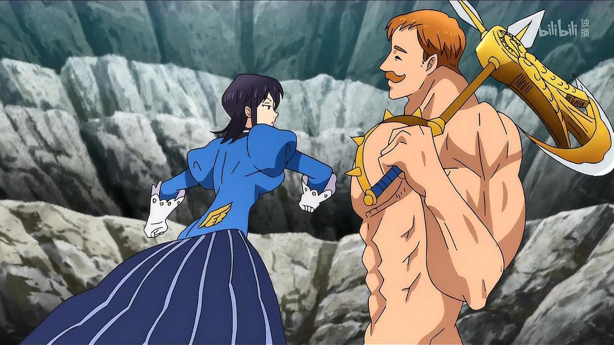 七大罪：战斗力14万和11万对决，圣剑艾斯卡诺秒杀歼灭模式团长