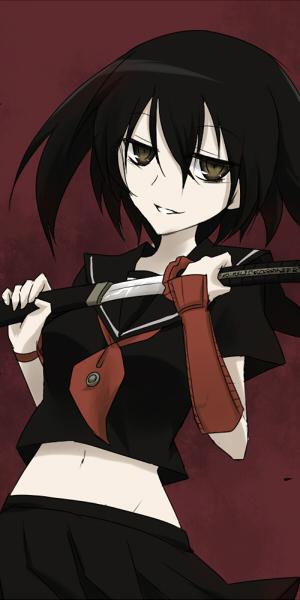 《斩！赤红之瞳》黑瞳，动漫全面屏壁纸分享