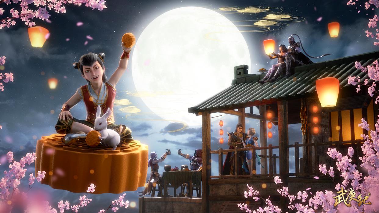 史上最全！热门国漫中秋九月精美壁纸打包，月满中秋，共聚团圆！