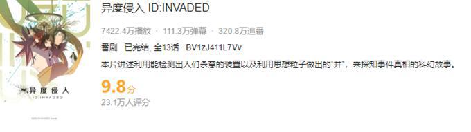 动了谁的奶酪，异度侵入真的不值得9.9分吗？还请长远考虑