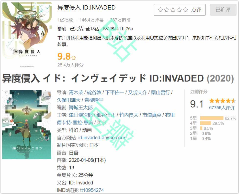 2020年新番top3动漫，异度侵入上榜，冠军宝座居然是它