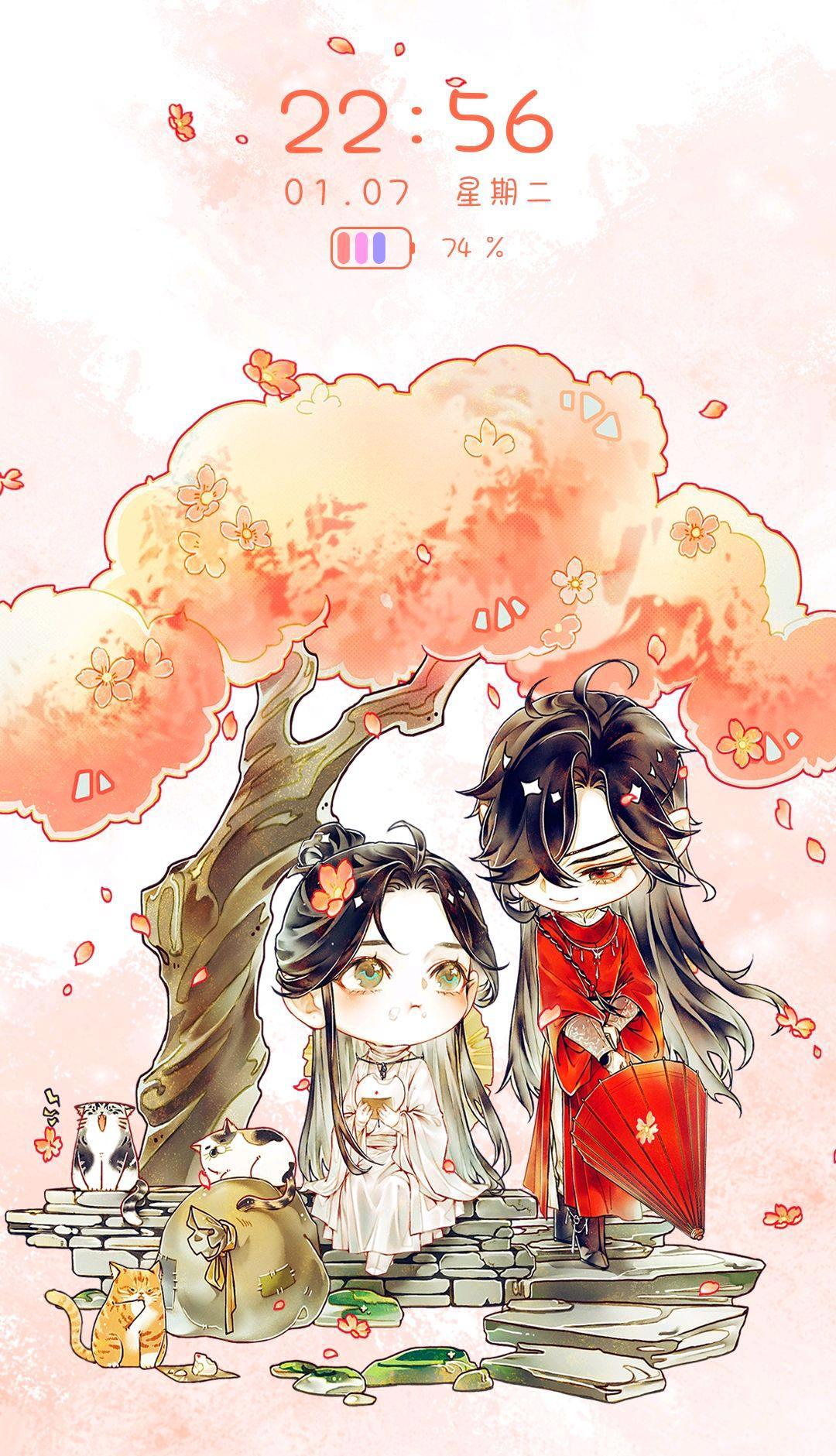 《天官》漫画主题上线，“花怜”会动的呆毛超萌，用华为的我哭了